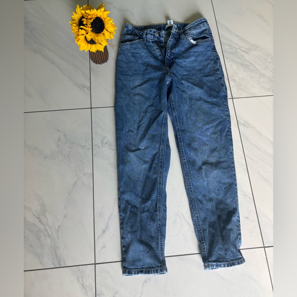 H&M Blue Straight Leg Jeans Essential Denim